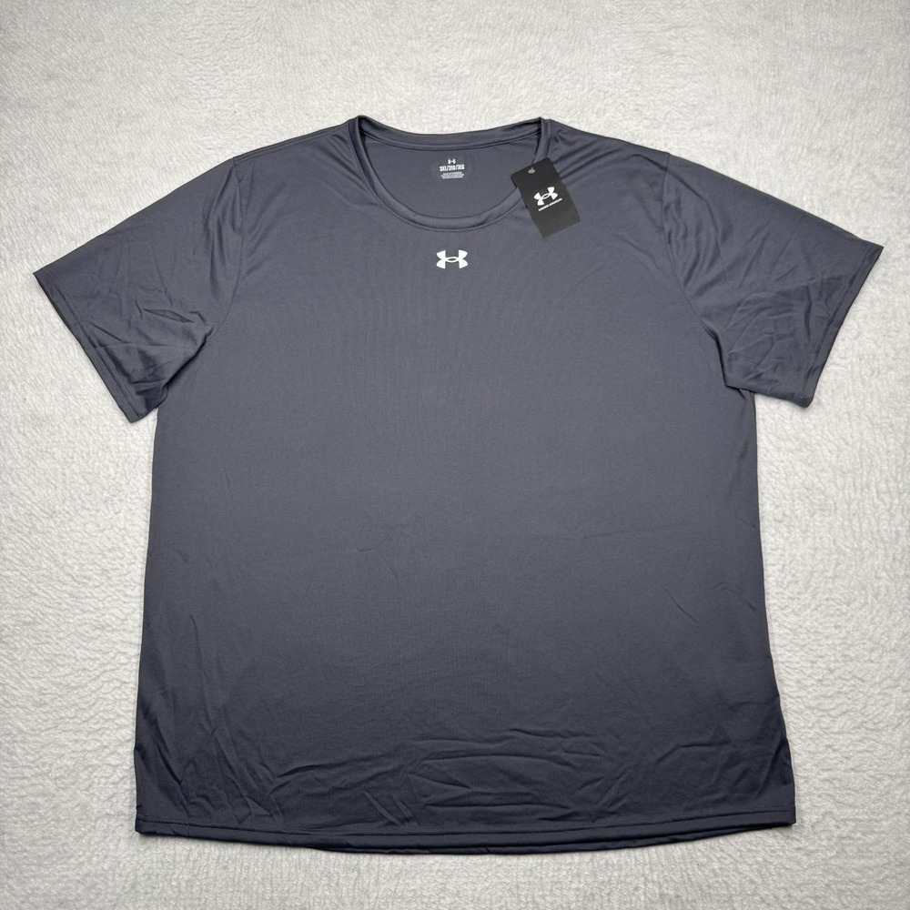 NWT Under Armour Team Tech Short Sleeve Shirt Gray 1376842 Men's Size 3XL